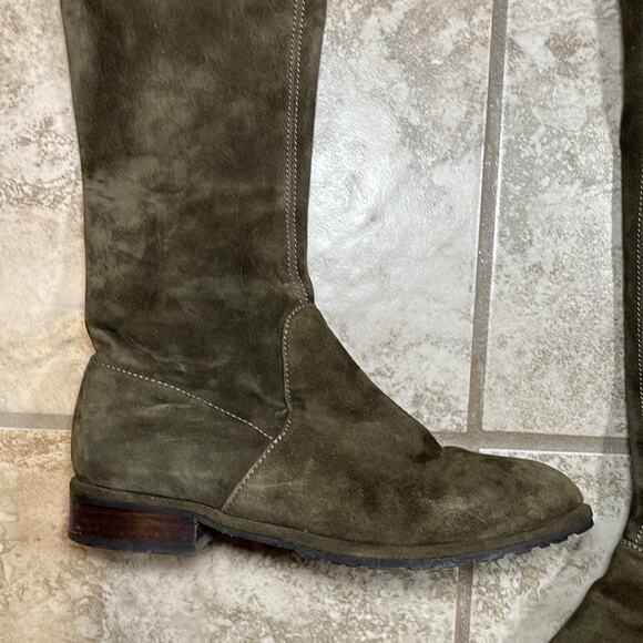 Stuart Weitzman Lowland Loden Suede Over The Knee Boot 35 INV13 - Picture 4 of 6